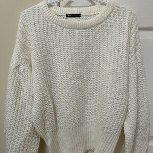 Zara White sweater